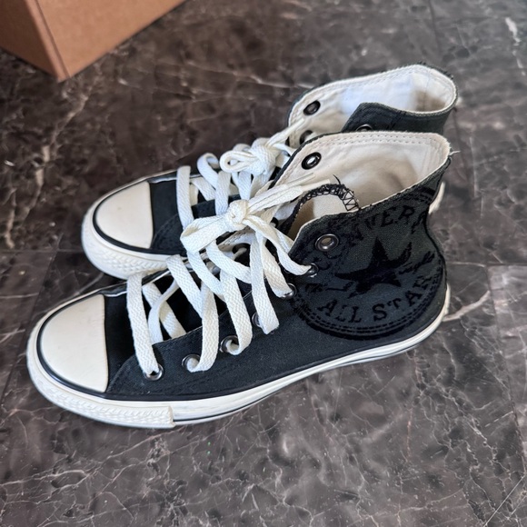 Converse Dual-Tone High-Tops in Black - Picture 2 of 6